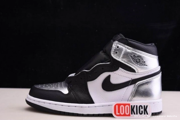 Official Maikesneakers JORDAN WMNS 1 SILVER HIGH CD0461-001 OG TOE AIR 0717